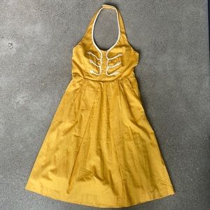 🌞Sunshine Yellow Halter Dress